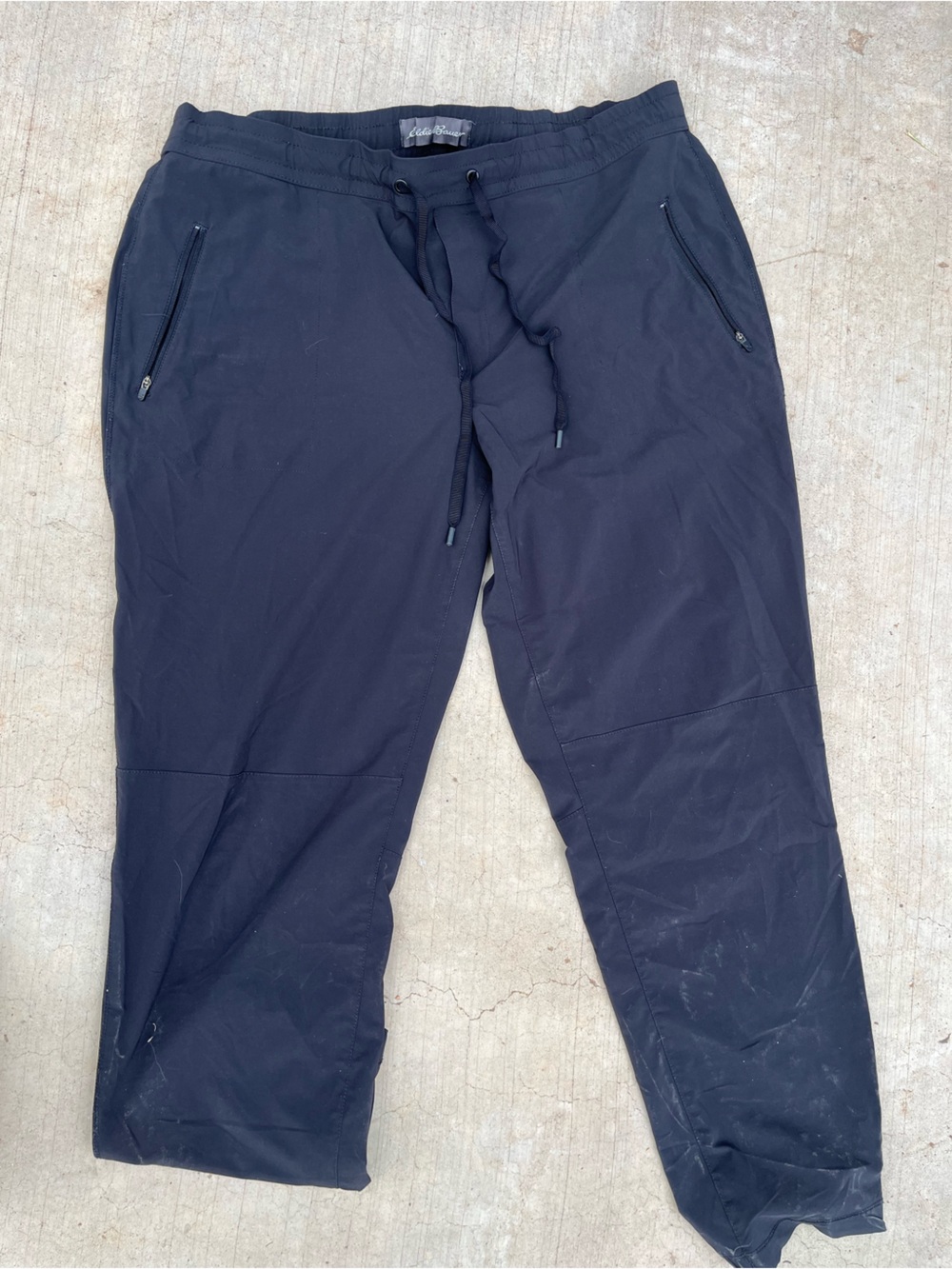 Eddie Bauer Black Drawstring Jogger Sweatpants